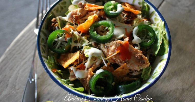 Buffalo Chicken Taco Salad