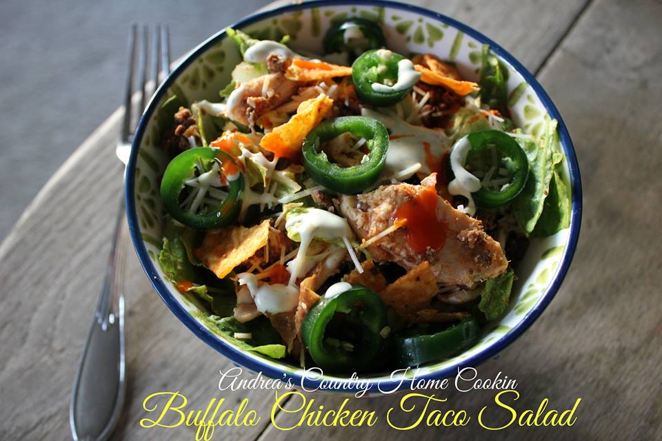 Buffalo Chicken Taco Salad