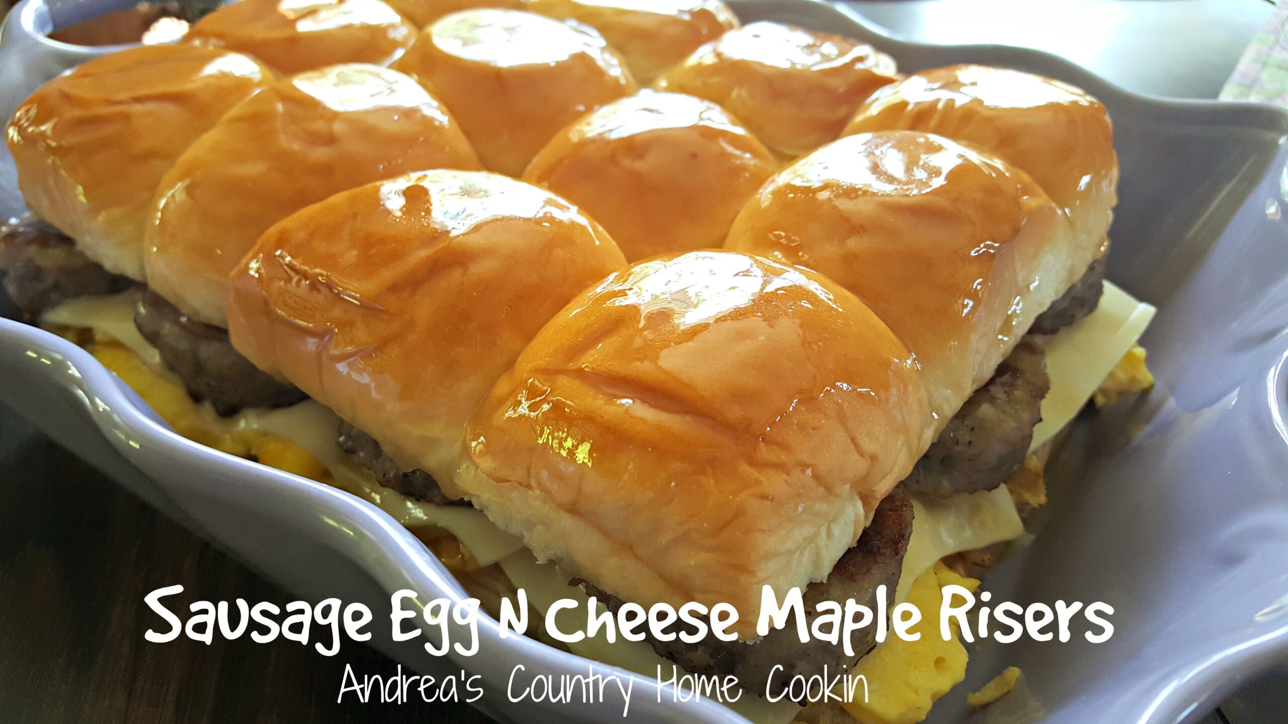 Sausage Egg N Cheese Maple Risers