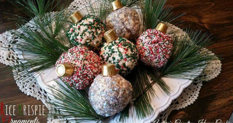 Rice Krispie Ornaments