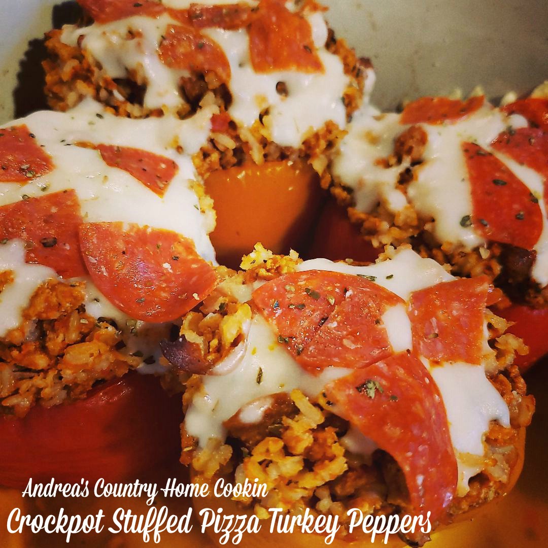 Crockpot Stuffed Pizza Turkey Peppers