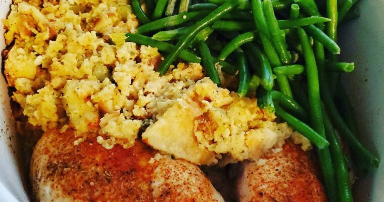 Crockpot Chicken and Stuffing