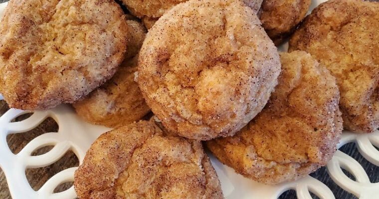 Pumpkin Snickerdoodle Cookies