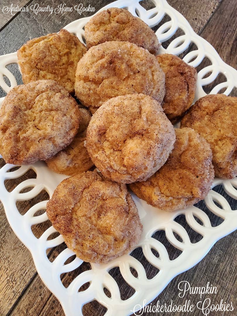 Pumpkin Snickerdoodle Cookies