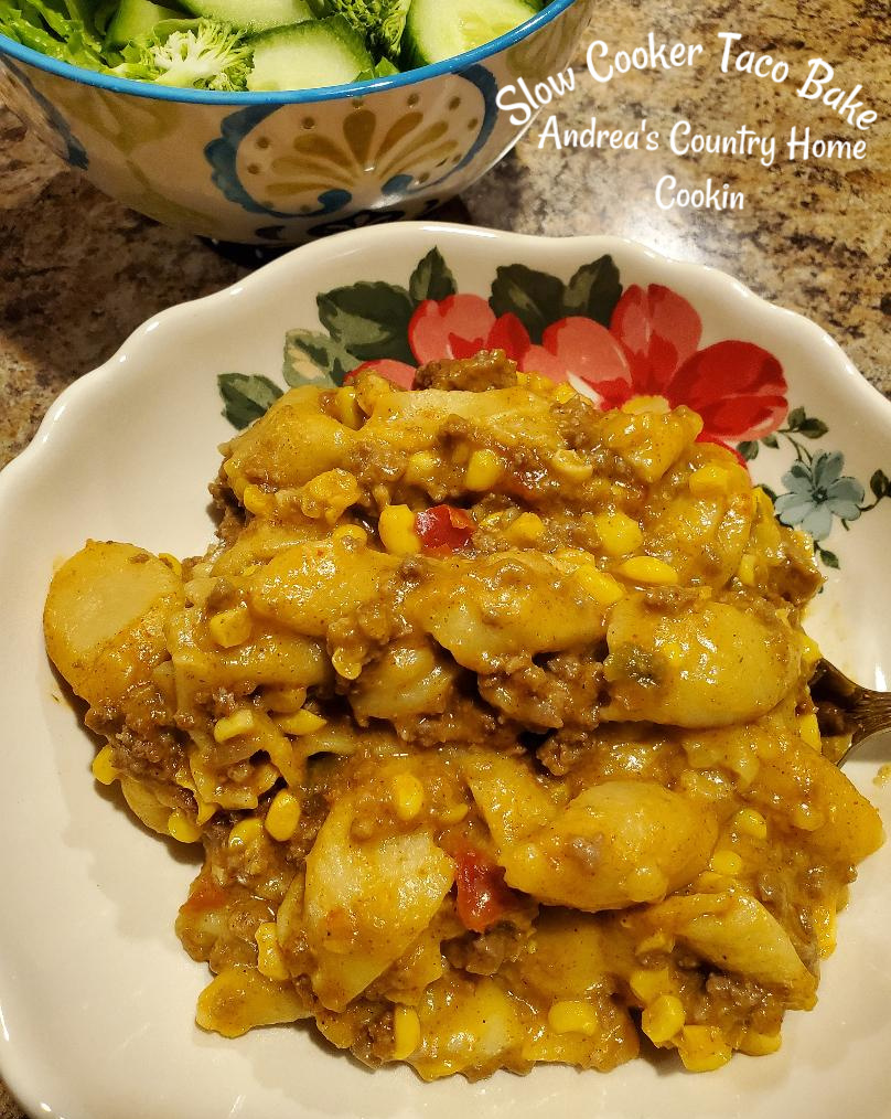 Slow Cooker Taco Bake