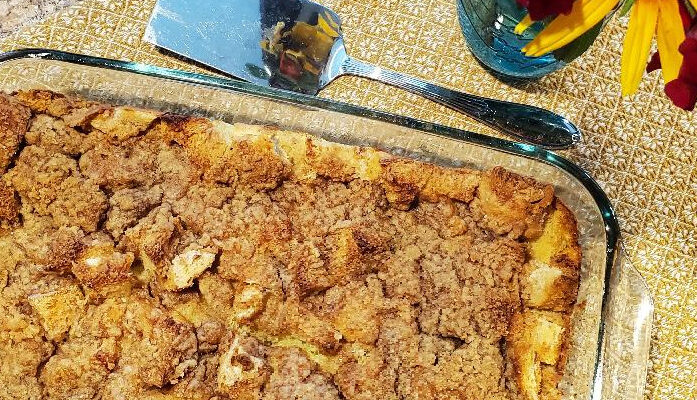 Cinnamon Streusel French Toast Casserole