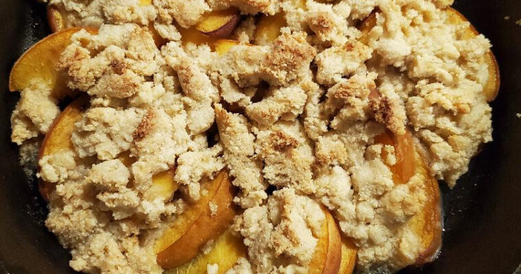 Lite Peach Cobbler