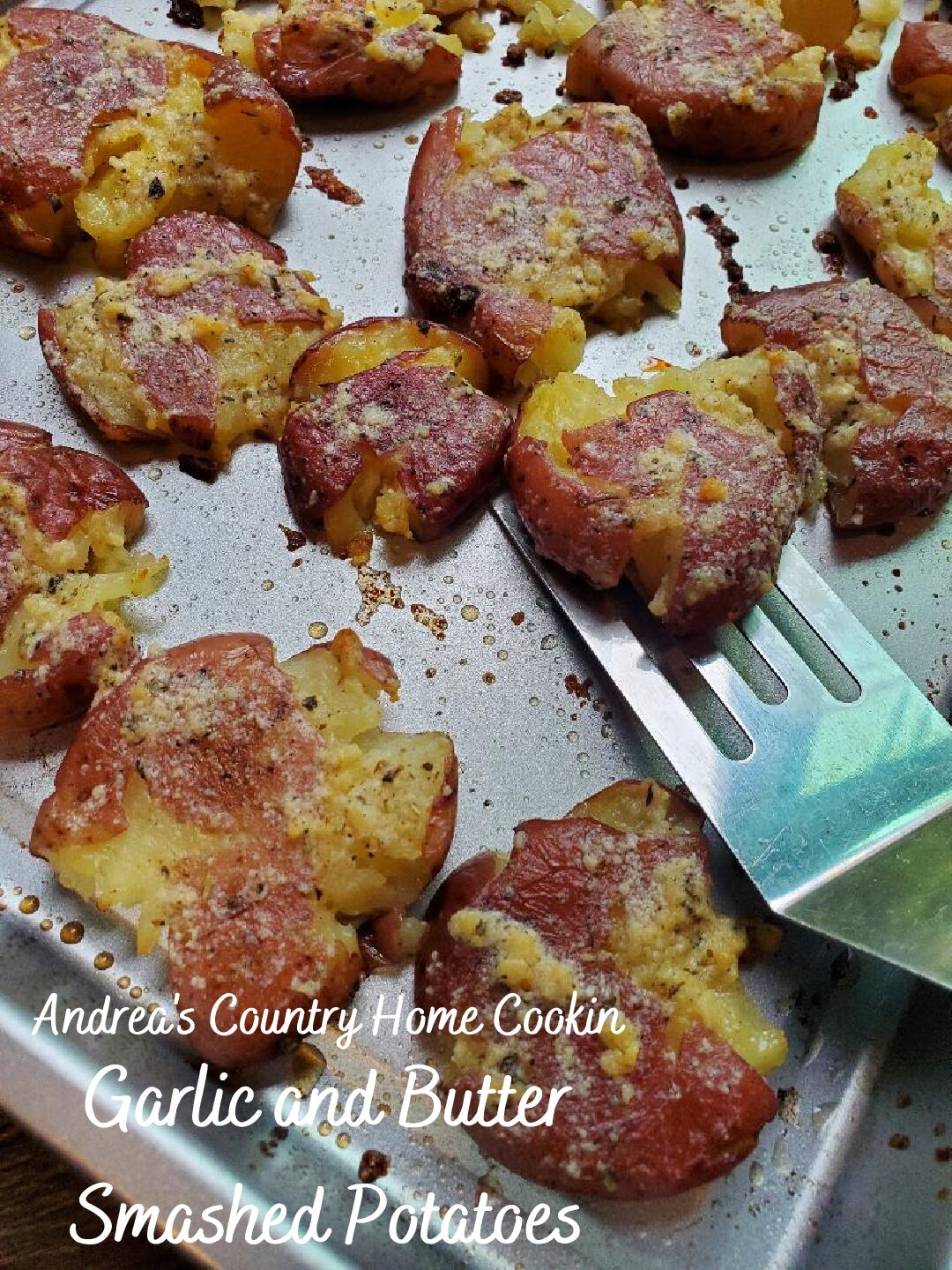 Garlic and Butter Smashed Potatoes