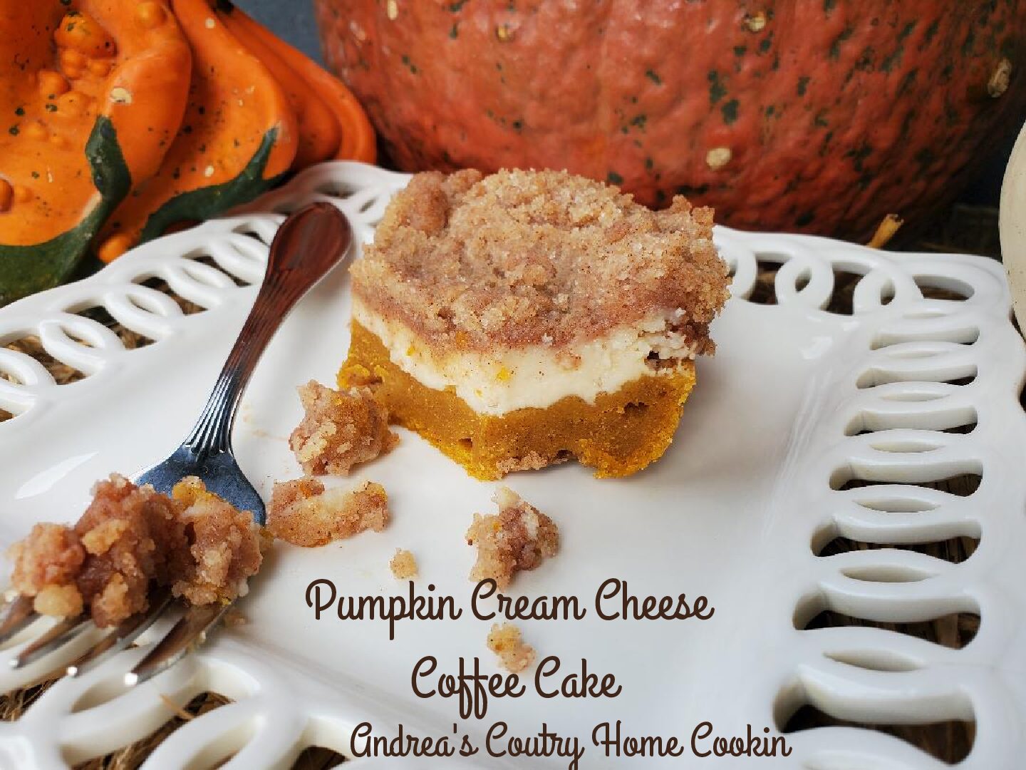 Pumpkin Cream Cheese Coffee Cake