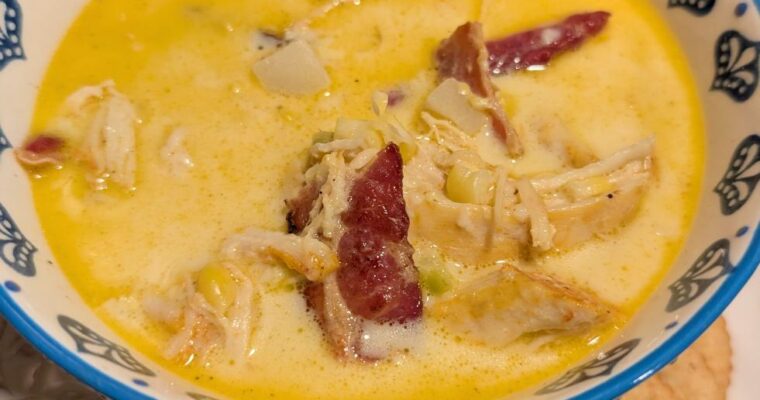 Chicken Corn Chowder with Bacon